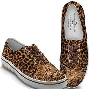 The Bradford Exchange Leopard Pattern Sneakers